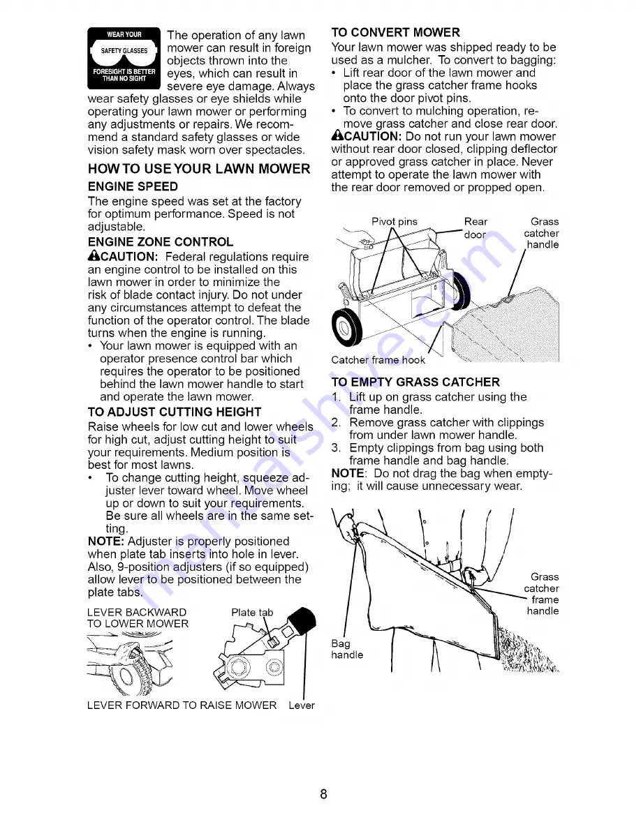 Craftsman 917.388563 Owner'S Manual Download Page 8