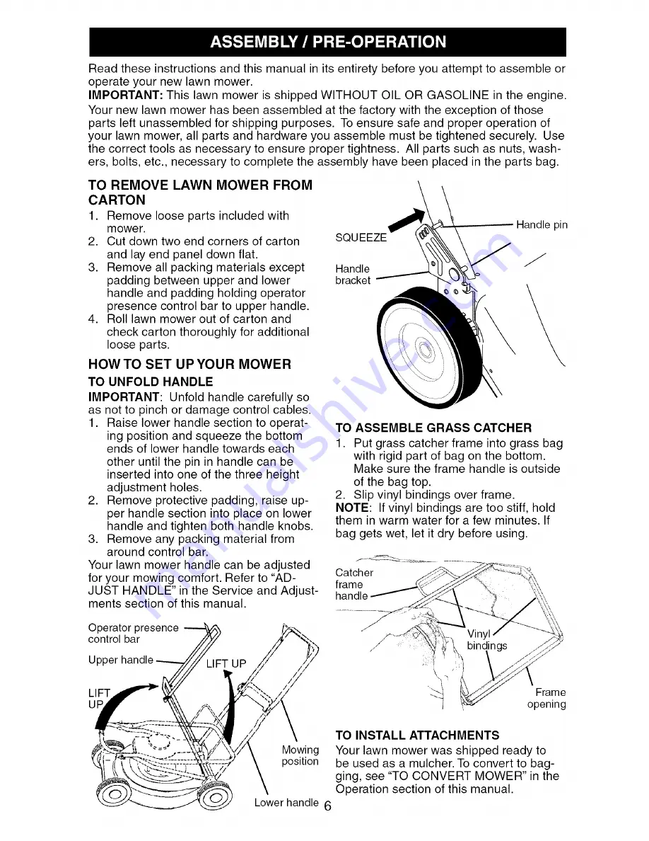 Craftsman 917.388571 Скачать руководство пользователя страница 6