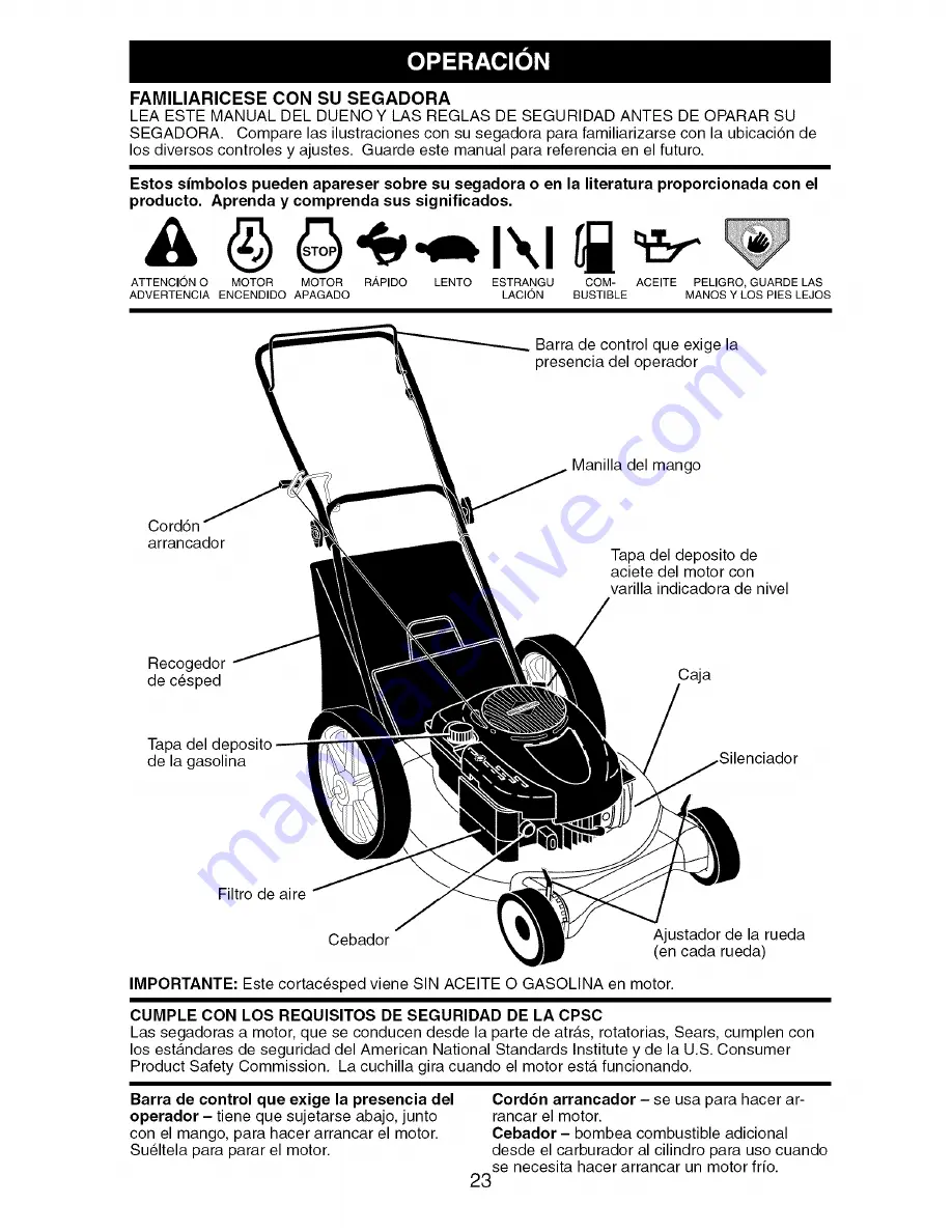 Craftsman 917.388571 Скачать руководство пользователя страница 23