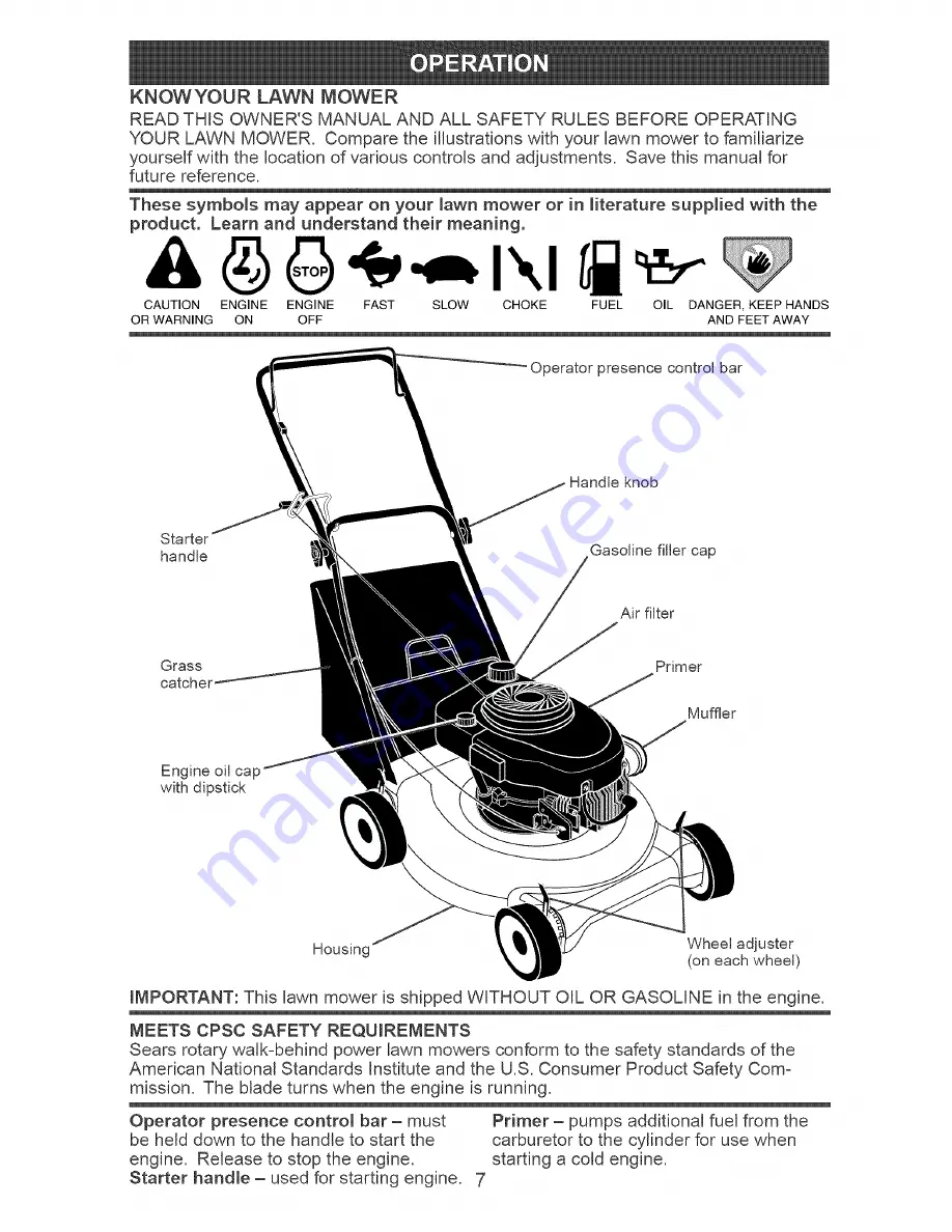 Craftsman 917.388630 Owner'S Manual Download Page 7