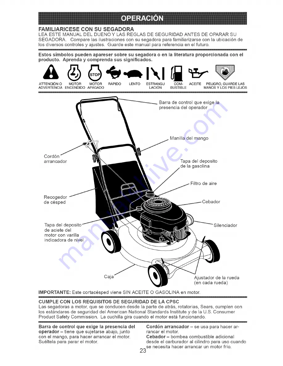 Craftsman 917.388630 Owner'S Manual Download Page 23