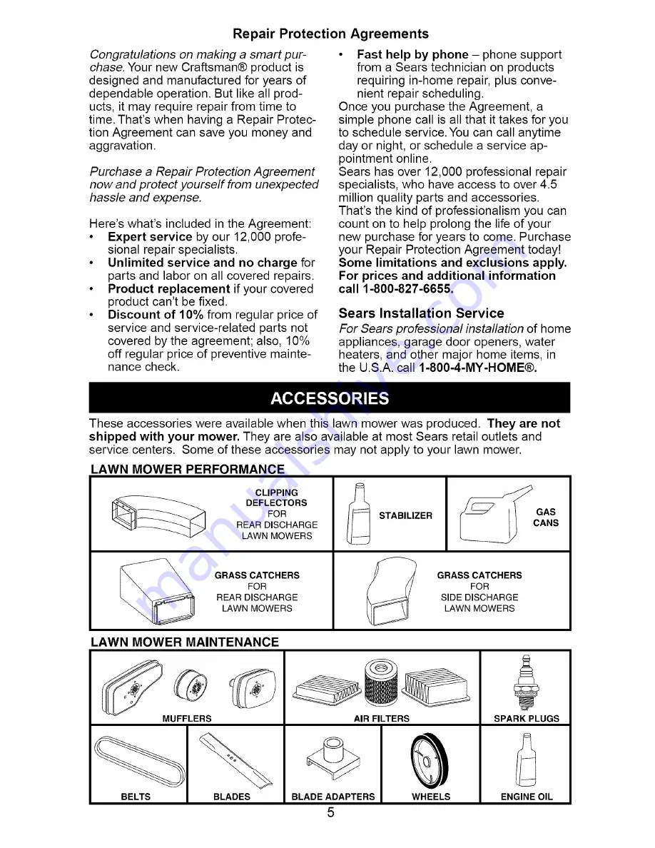 Craftsman 917.388661 Owner'S Manual Download Page 5