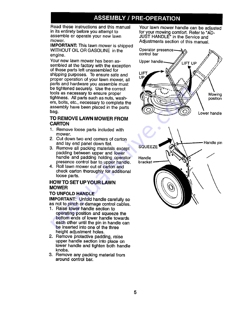 Craftsman 917.388751 Owner'S Manual Download Page 5