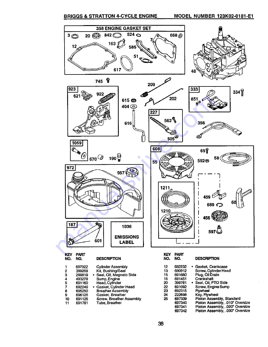 Craftsman 917.388751 Скачать руководство пользователя страница 38