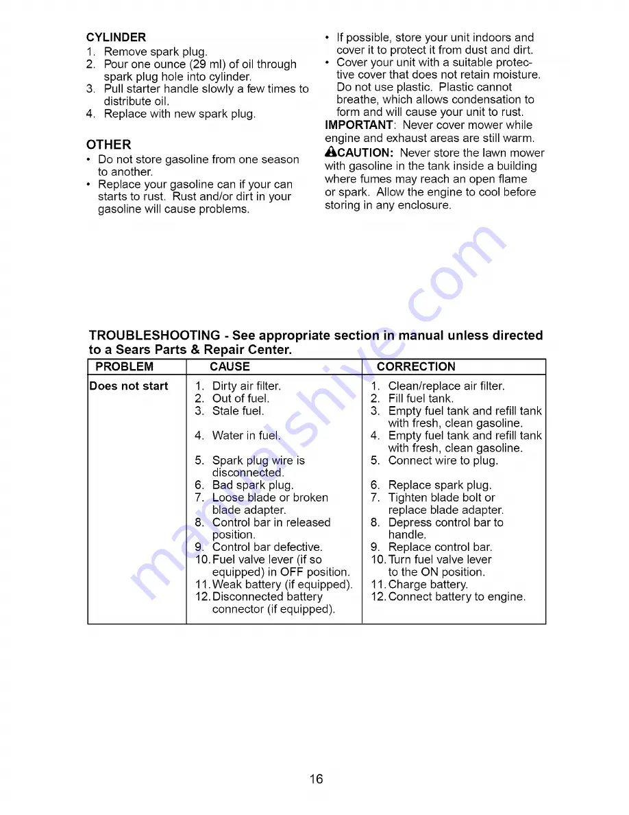 Craftsman 917.388832 Owner'S Manual Download Page 16