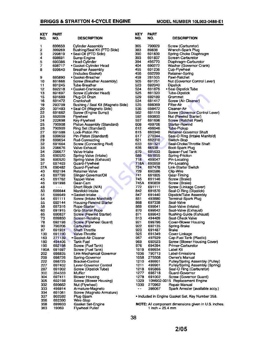 Craftsman 917.388833 Owner'S Manual Download Page 38