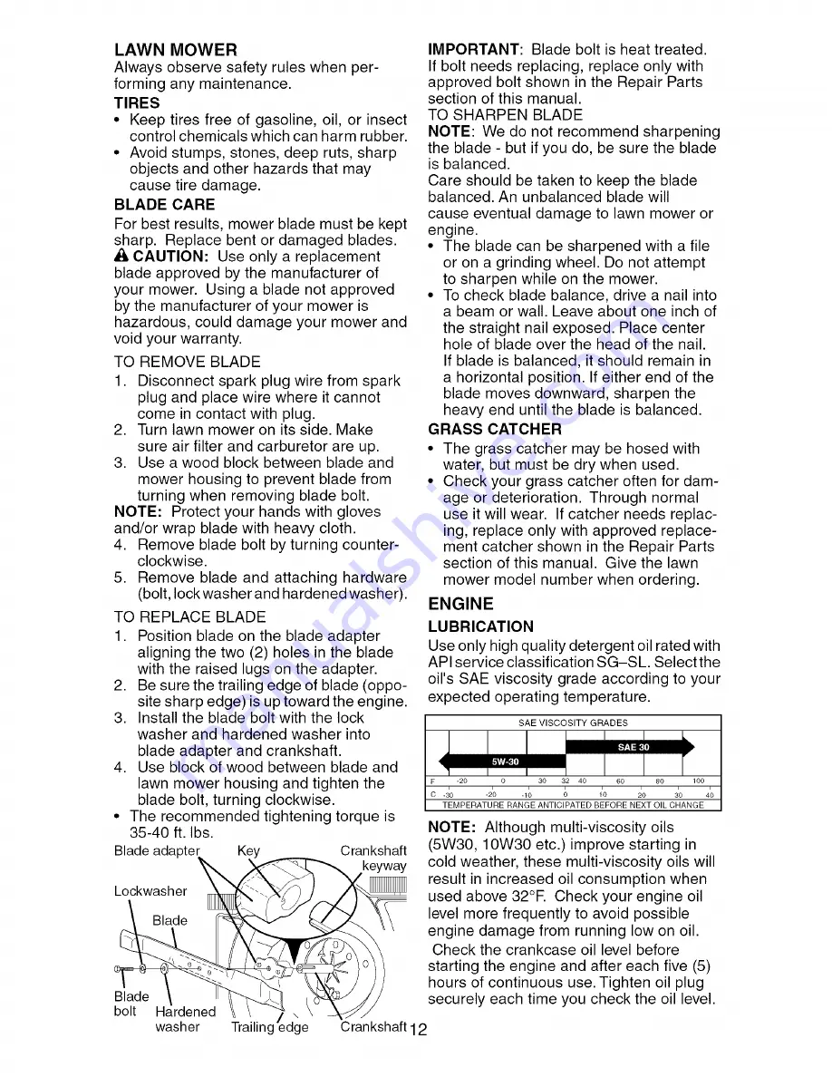 Craftsman 917.388842 Owner'S Manual Download Page 12