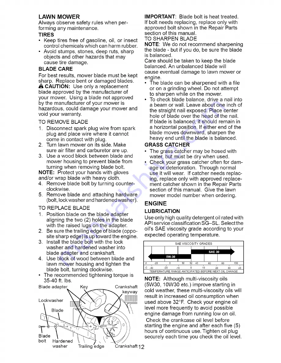 Craftsman 917.388850 Owner'S Manual Download Page 12