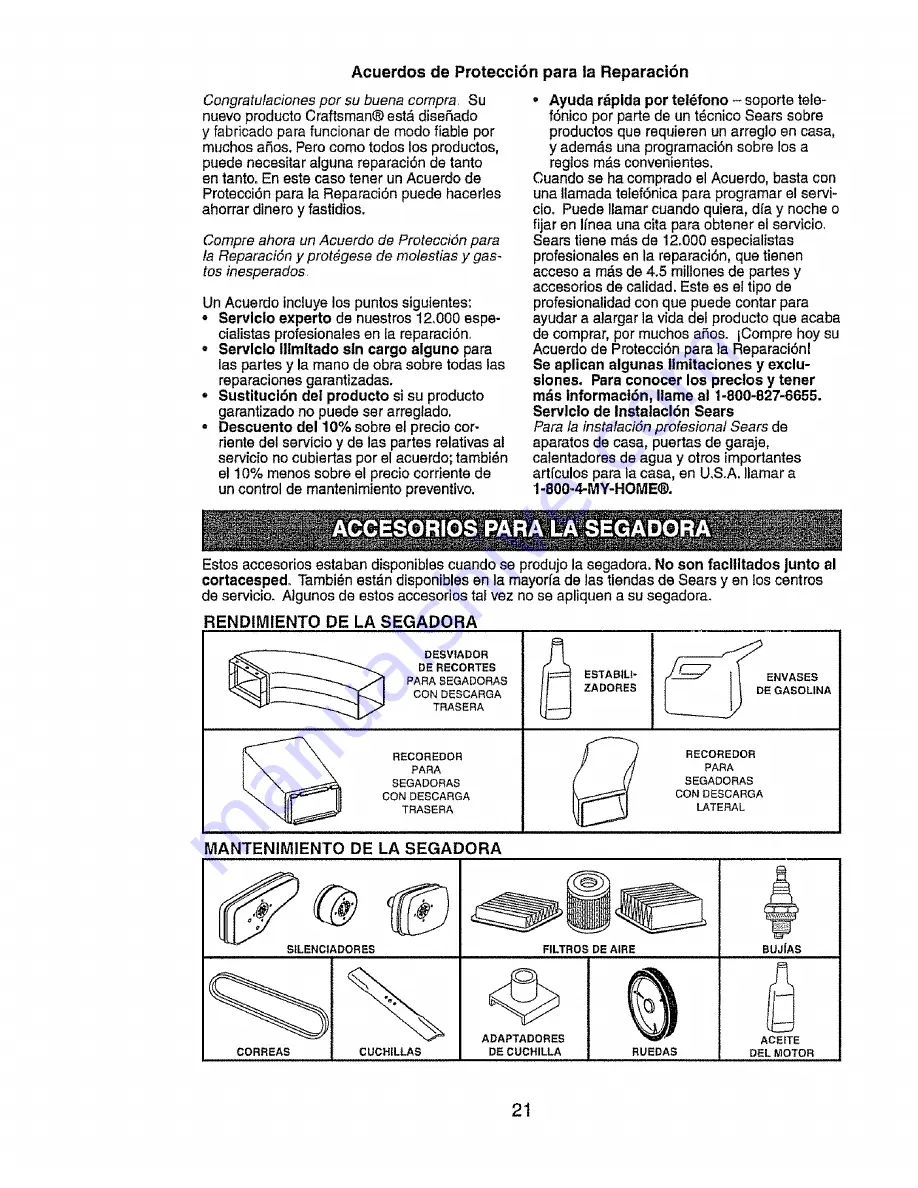 Craftsman 917.388861 Owner'S Manual Download Page 21