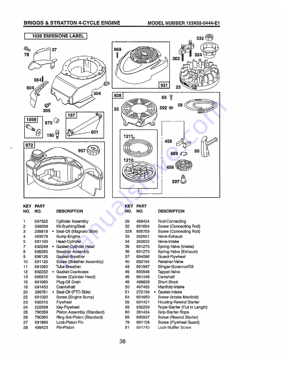 Craftsman 917.388861 Owner'S Manual Download Page 38