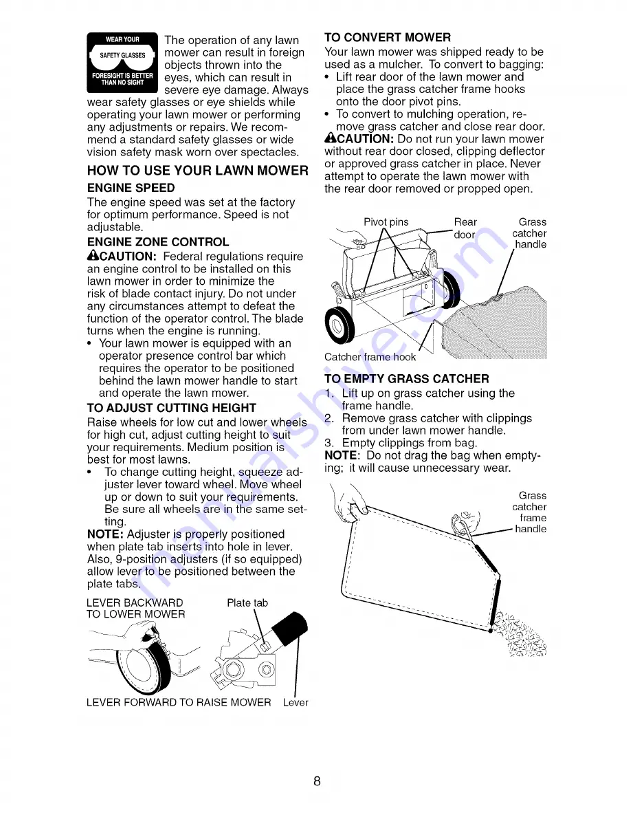 Craftsman 917.388920 Owner'S Manual Download Page 8