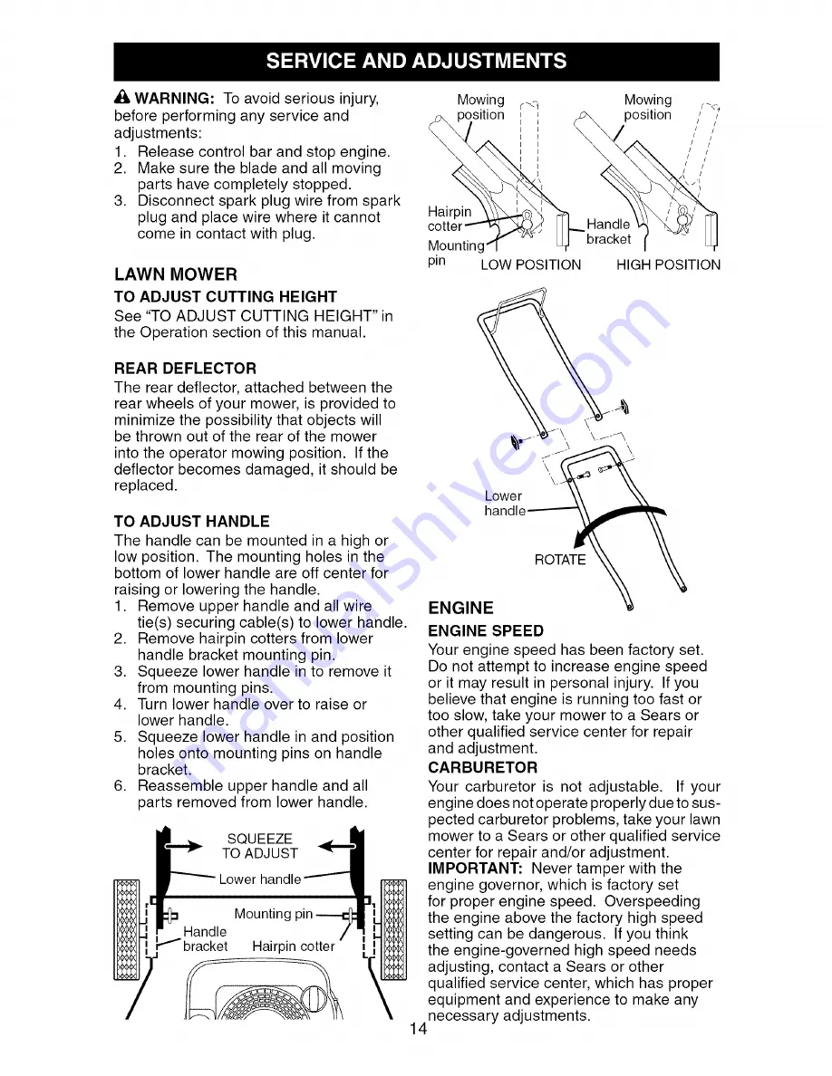 Craftsman 917.388953 Owner'S Manual Download Page 14