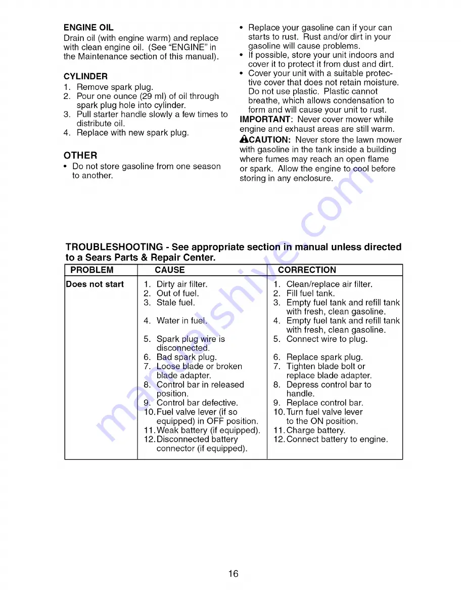 Craftsman 917.388953 Owner'S Manual Download Page 16