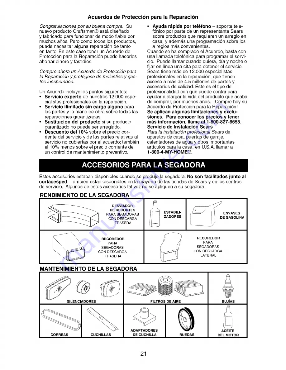 Craftsman 917.388962 Owner'S Manual Download Page 21