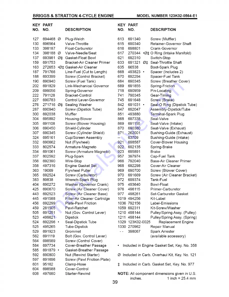 Craftsman 917.388965 Owner'S Manual Download Page 39