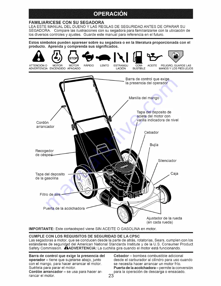 Craftsman 917.389021 Скачать руководство пользователя страница 23