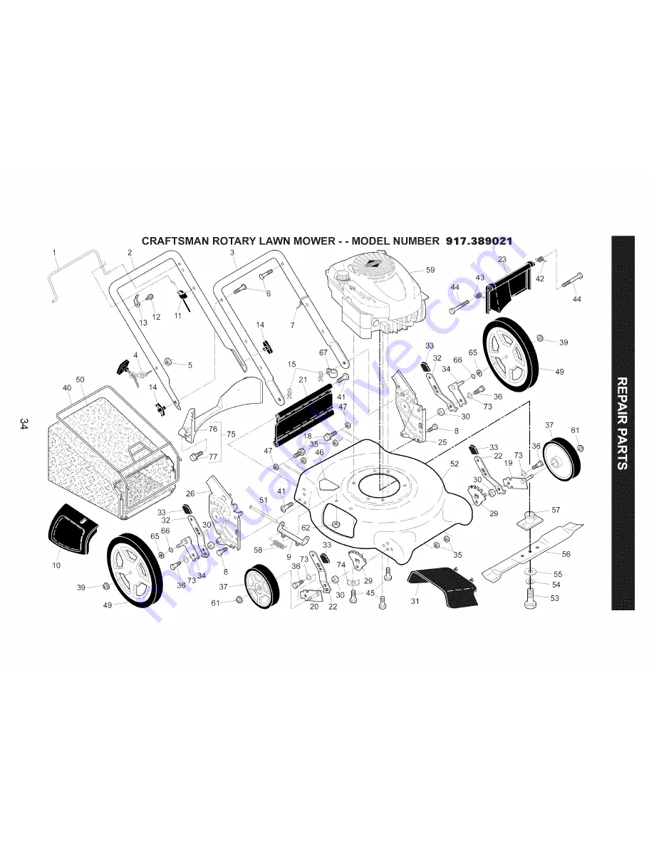 Craftsman 917.389021 Owner'S Manual Download Page 34