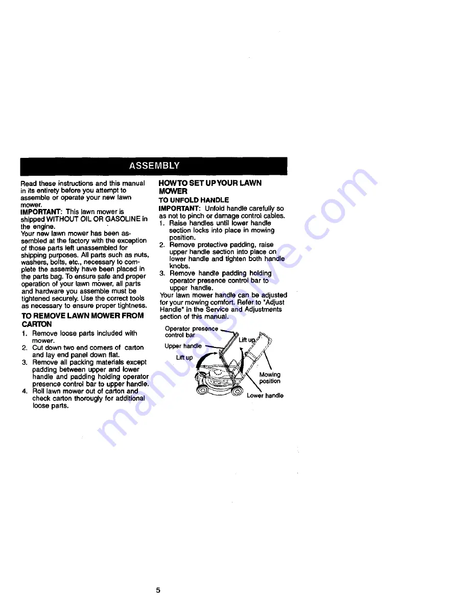 Craftsman 917.389040 Owner'S Manual Download Page 5