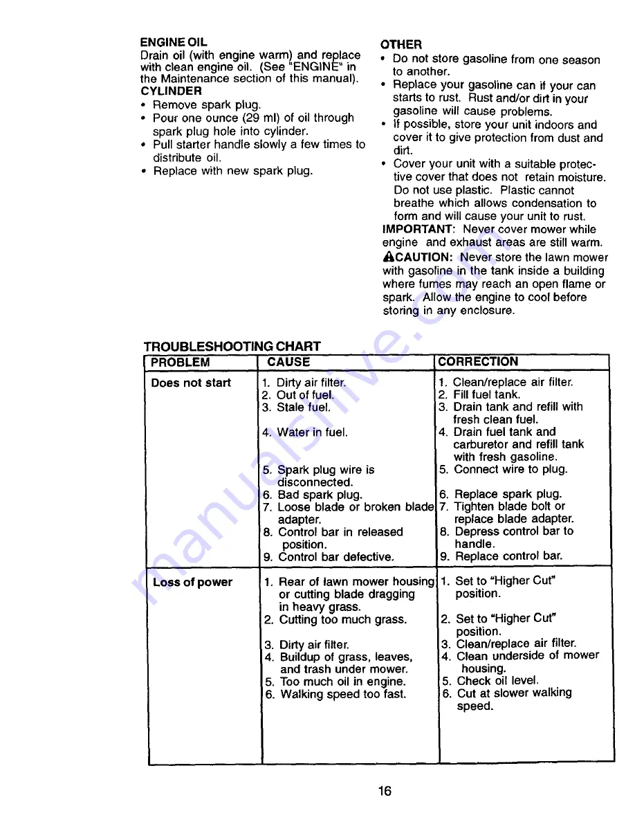 Craftsman 917.389490 Owner'S Manual Download Page 16