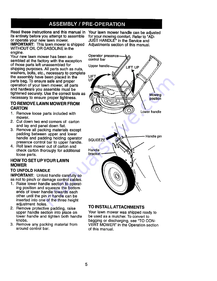 Craftsman 917.389622 Owner'S Manual Download Page 5