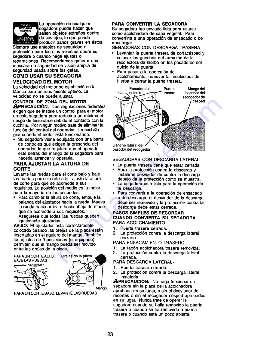 Craftsman 917.389622 Скачать руководство пользователя страница 23