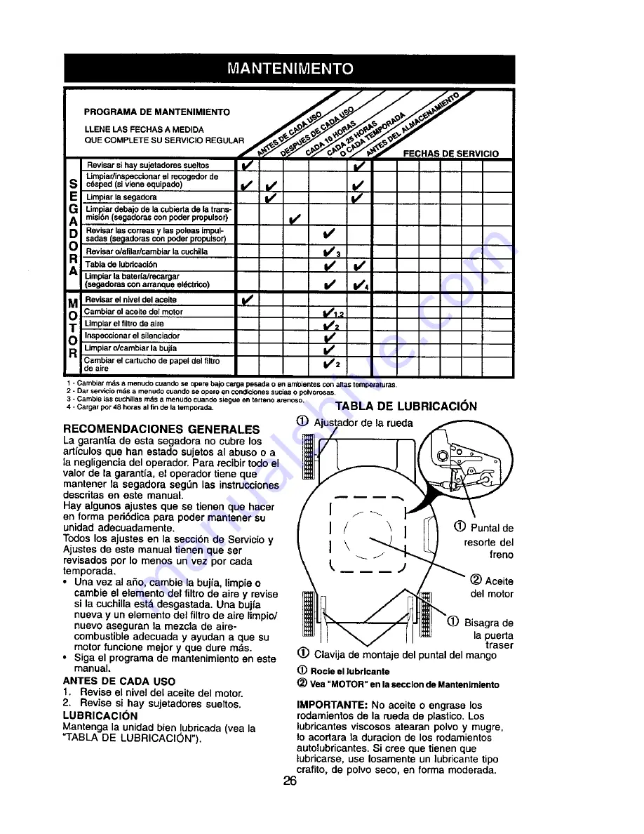 Craftsman 917.389622 Owner'S Manual Download Page 26