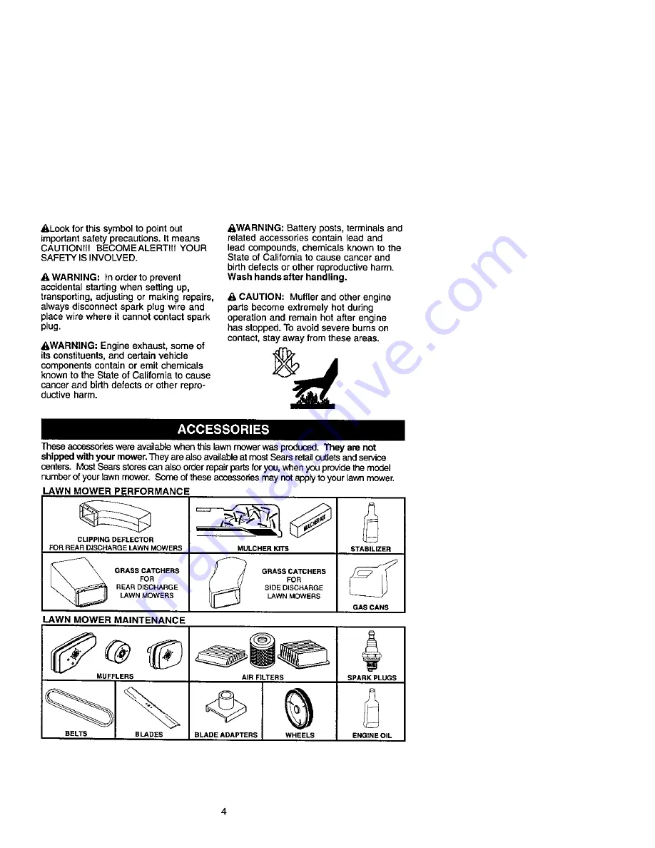 Craftsman 917.389990 Owner'S Manual Download Page 4