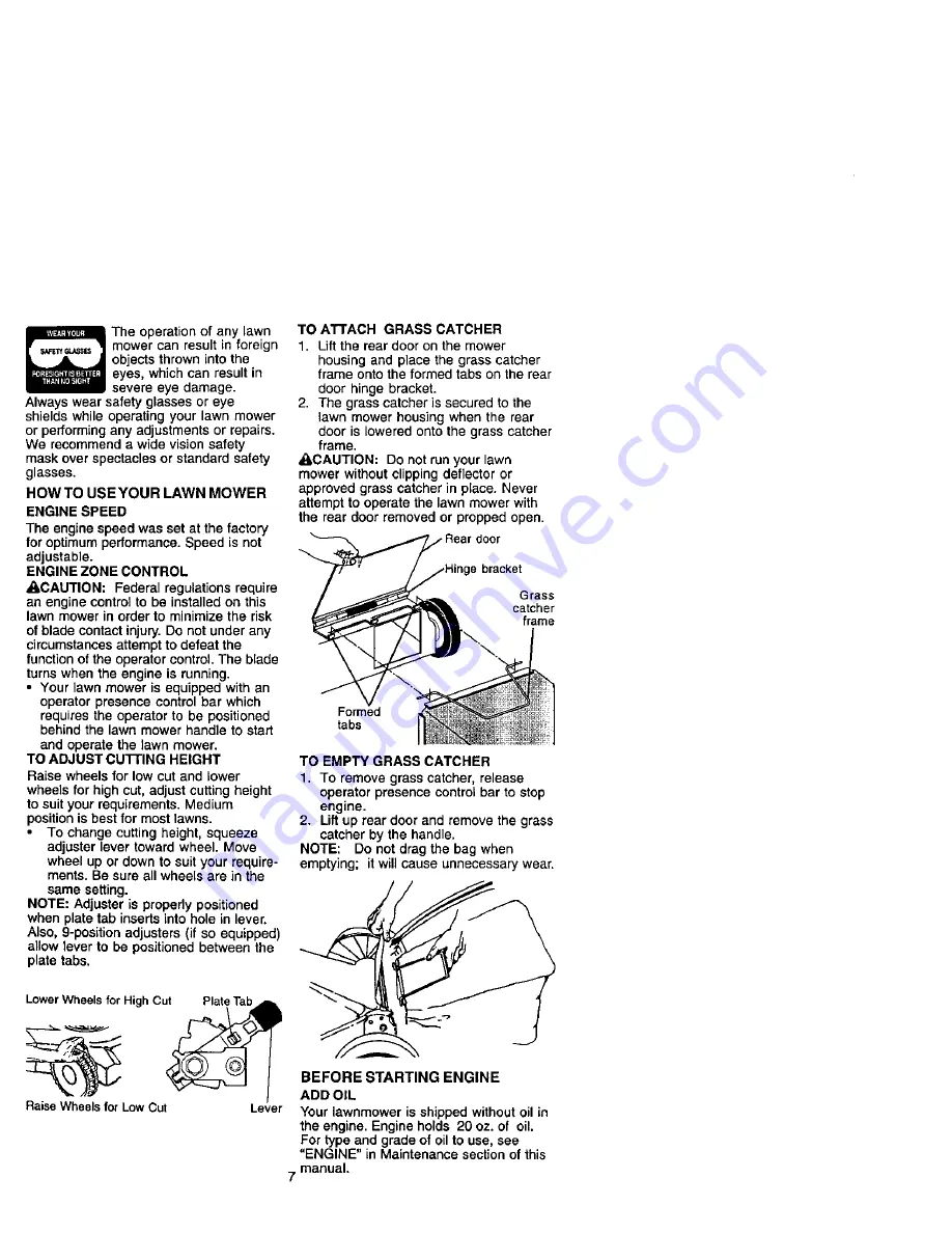 Craftsman 917.389990 Owner'S Manual Download Page 7