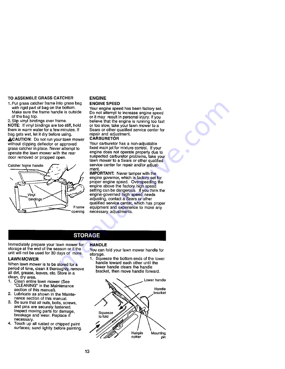 Craftsman 917.389990 Owner'S Manual Download Page 13