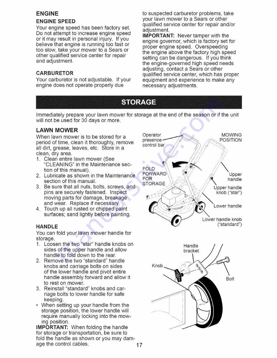 Craftsman 917.4787A Owner'S Manual Download Page 17