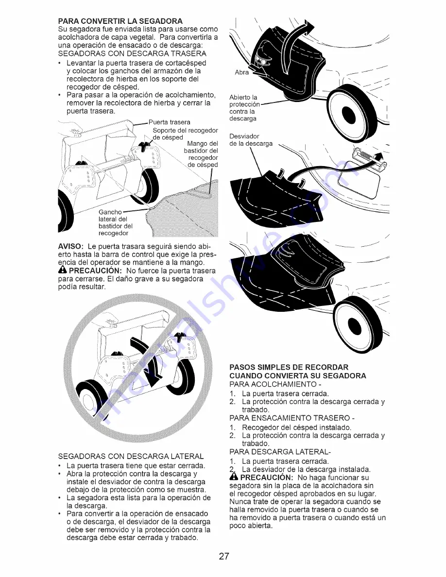 Craftsman 917.4787A Owner'S Manual Download Page 27