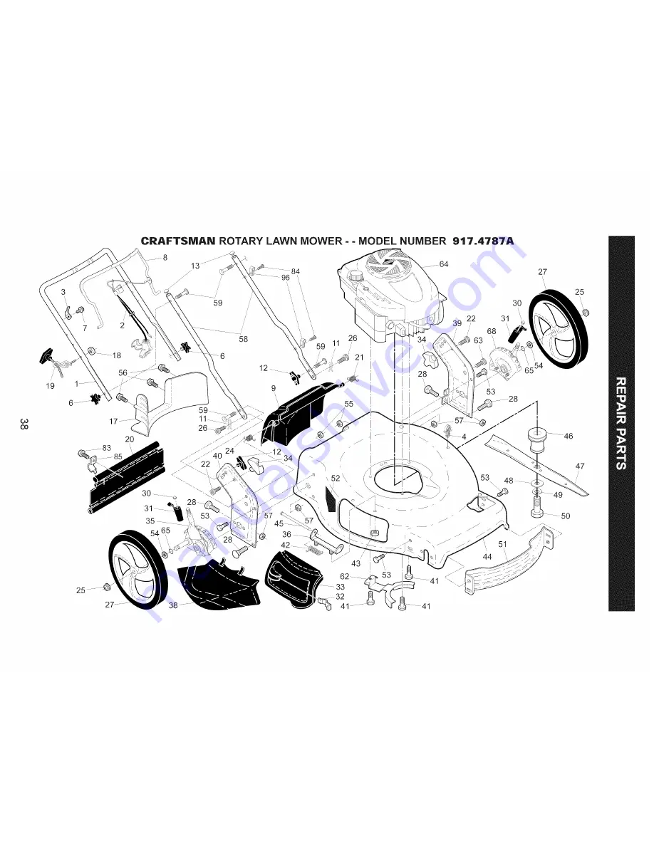 Craftsman 917.4787A Owner'S Manual Download Page 38