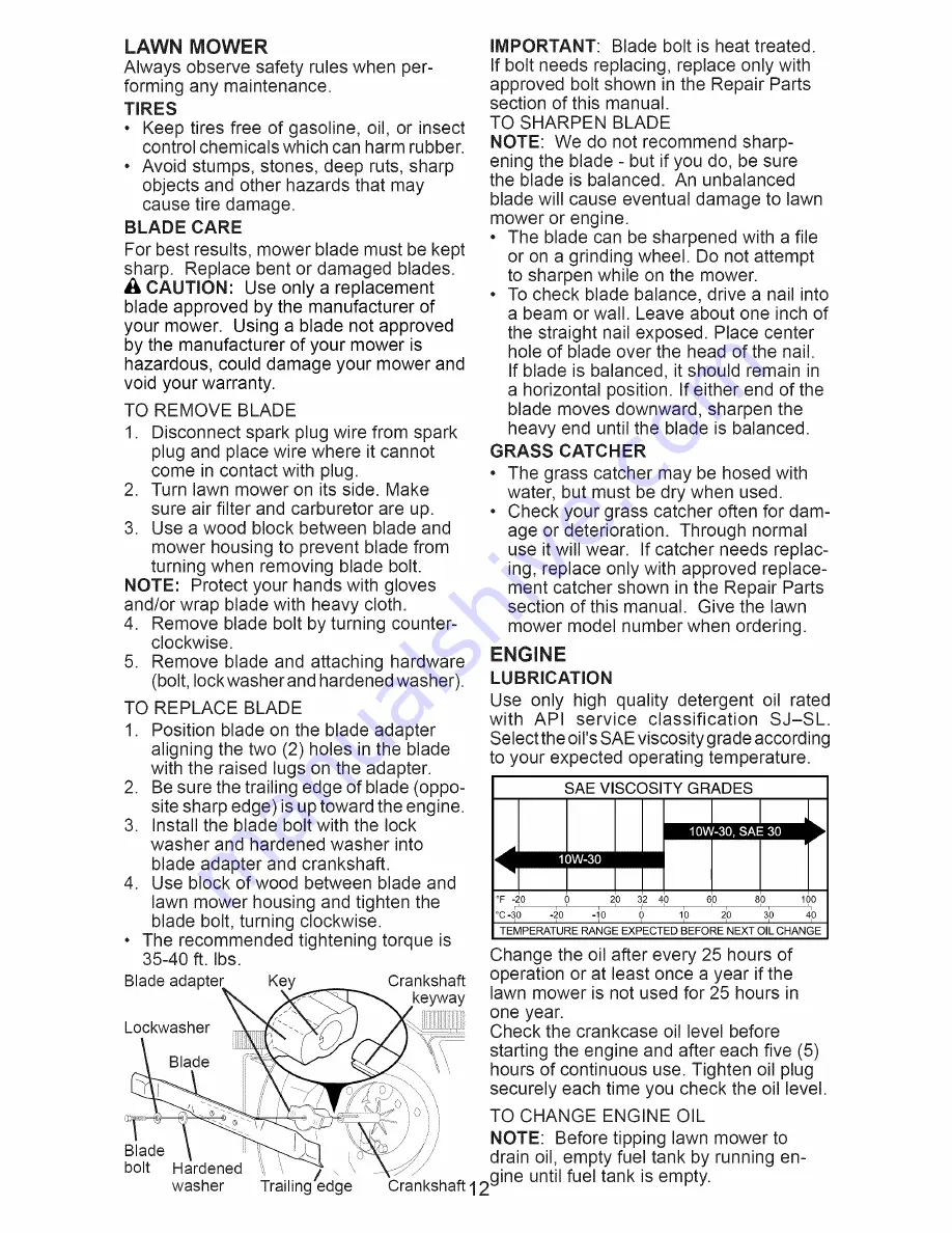 Craftsman 917.4790A Owner'S Manual Download Page 56