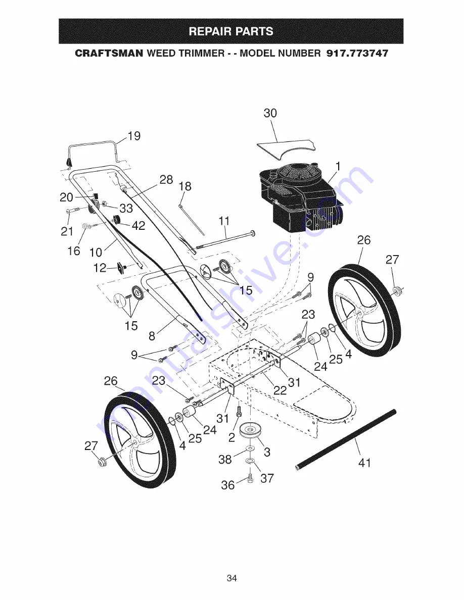 Craftsman 917,773747 Скачать руководство пользователя страница 34