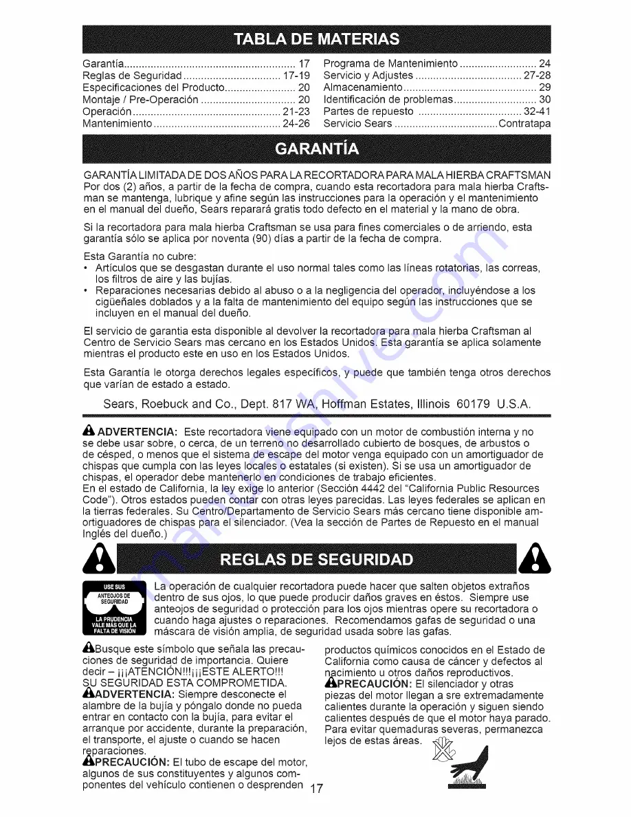 Craftsman 917.773763 Скачать руководство пользователя страница 17