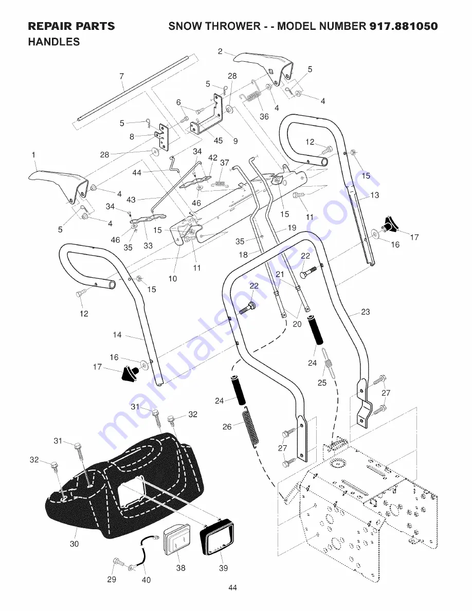 Craftsman 917.881050 Owner'S Manual Download Page 44