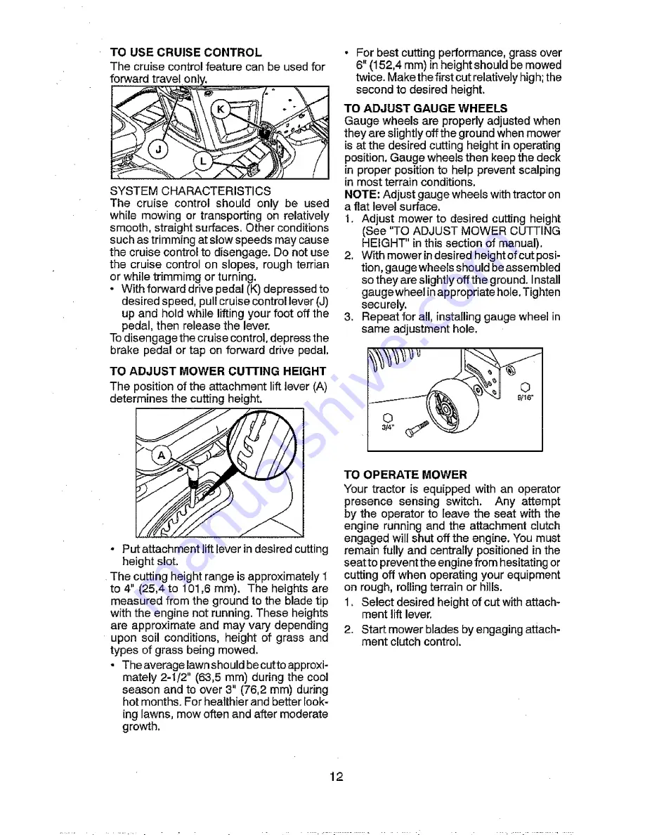 Craftsman 917.986360 Operator'S Manual Download Page 12