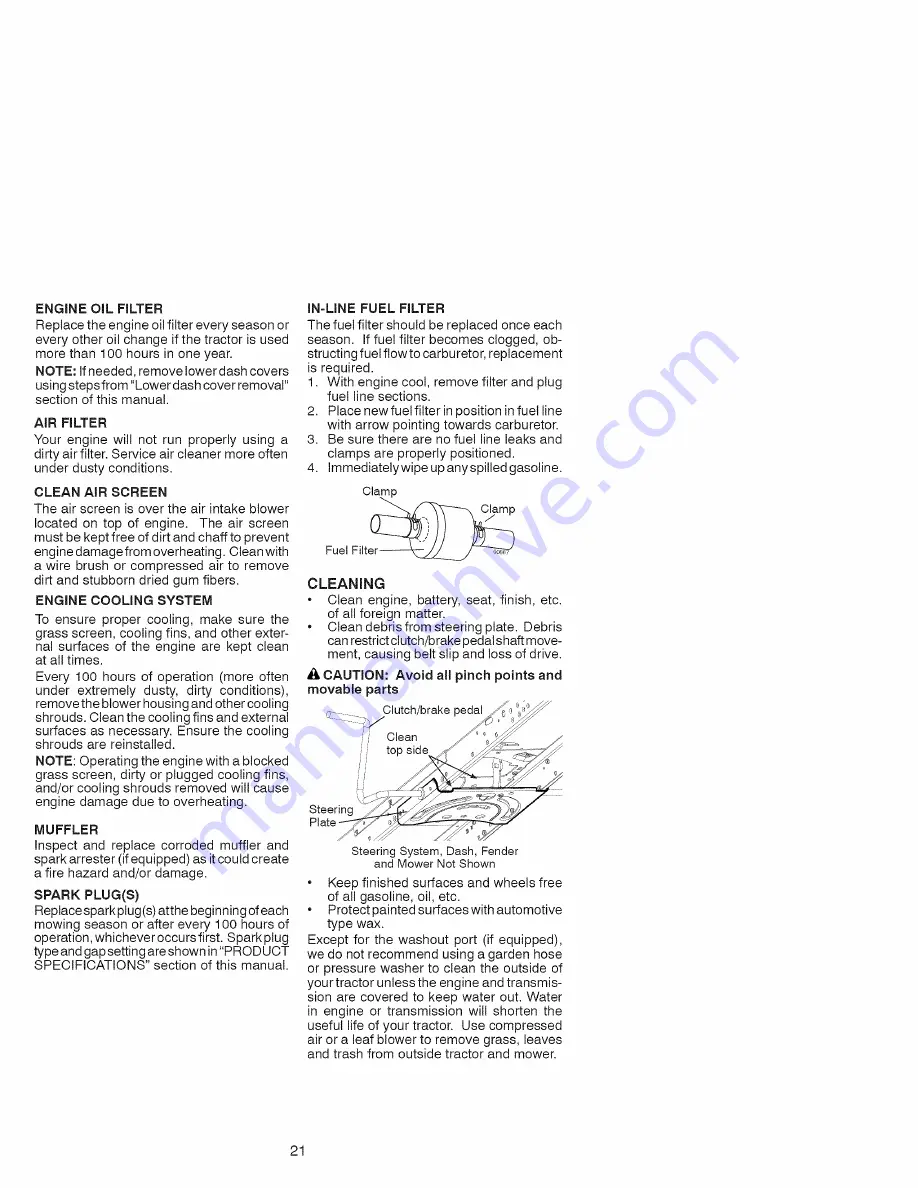 Craftsman 917.98641 Operator'S Manual Download Page 21