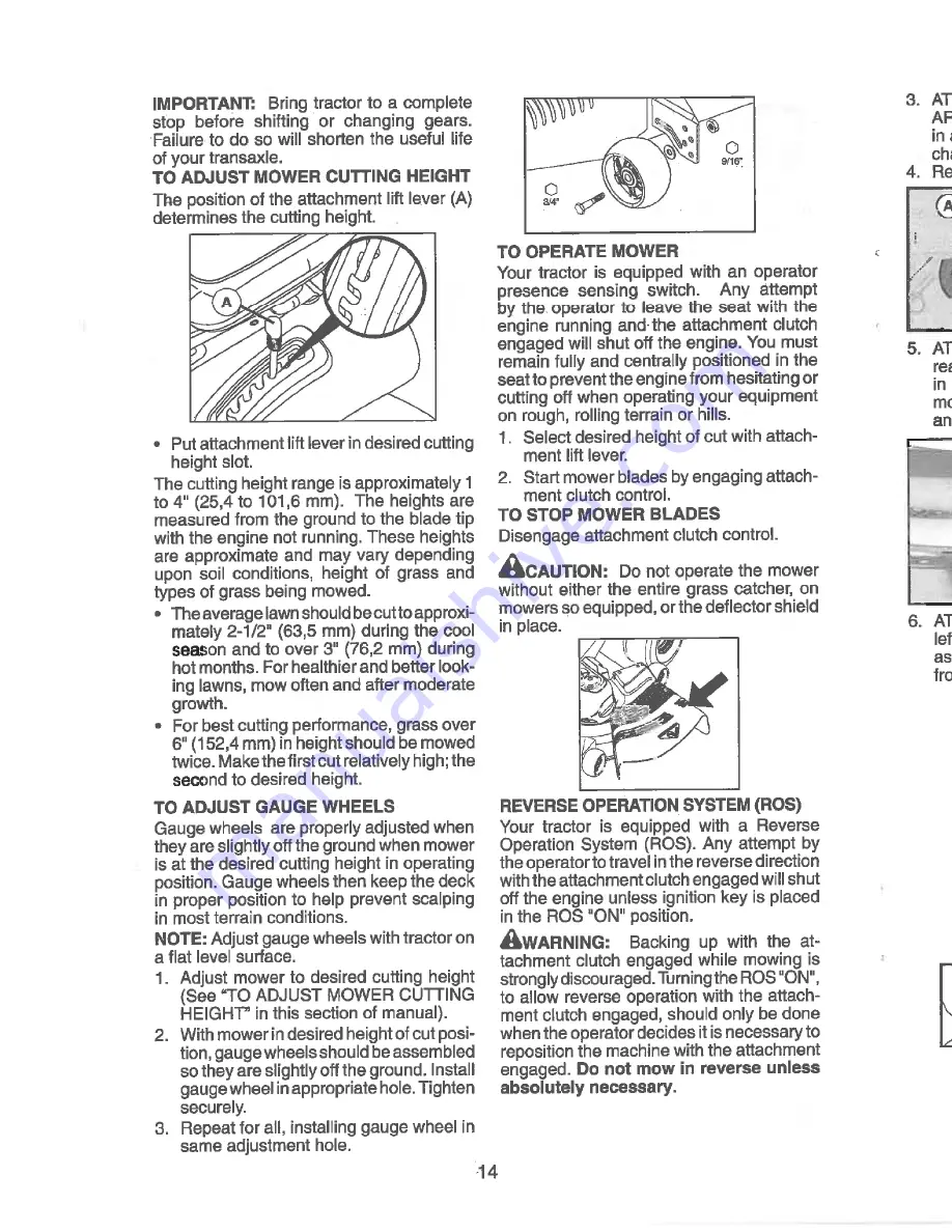 Craftsman 917.99039 Operator'S Manual Download Page 14