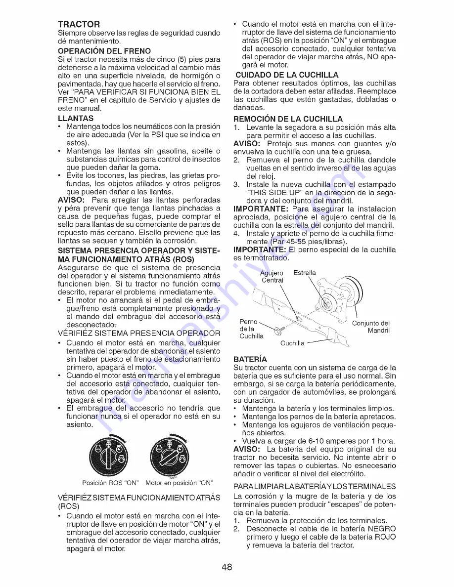 Craftsman 917.99295 Operator'S Manual Download Page 48