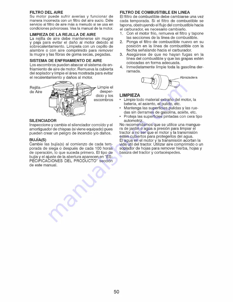 Craftsman 917.99295 Operator'S Manual Download Page 50