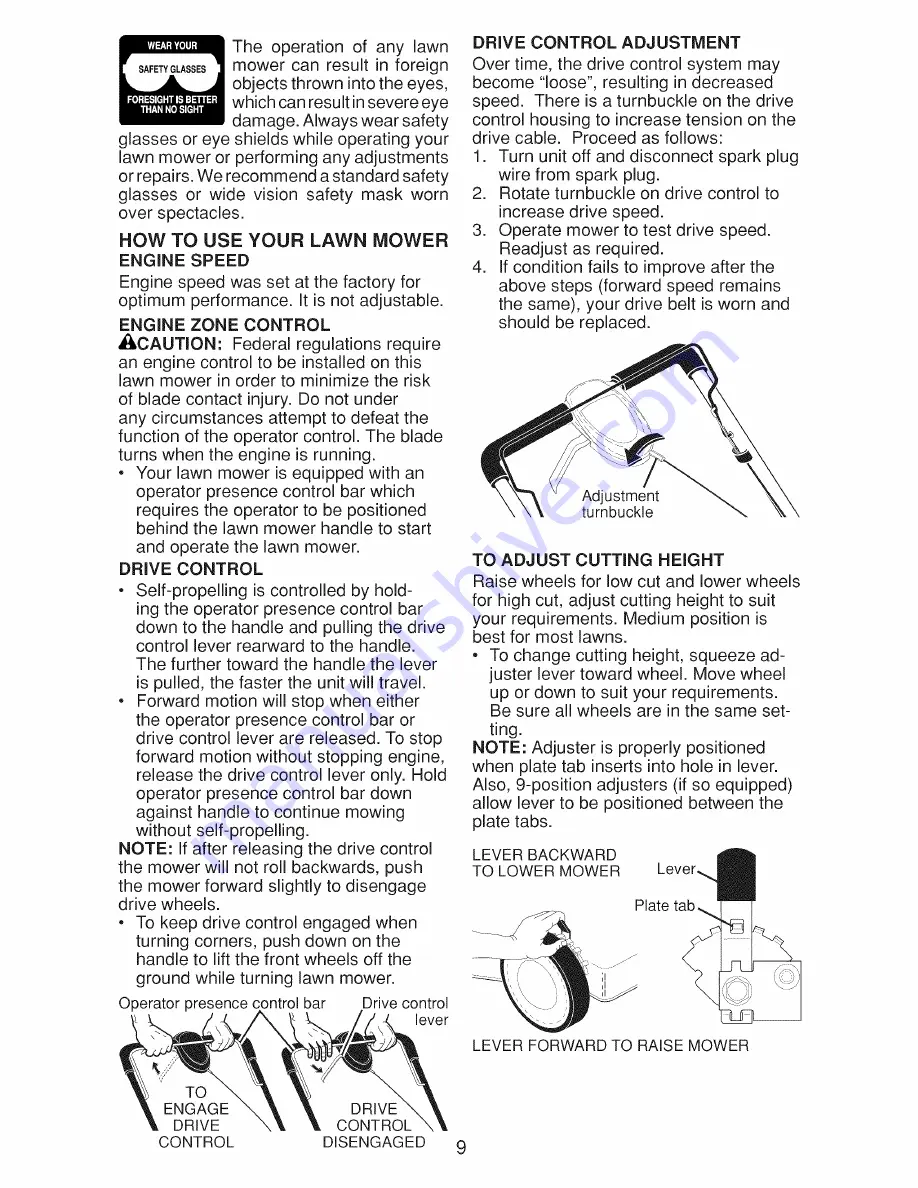 Craftsman 917.9994B Owner'S Manual Download Page 9