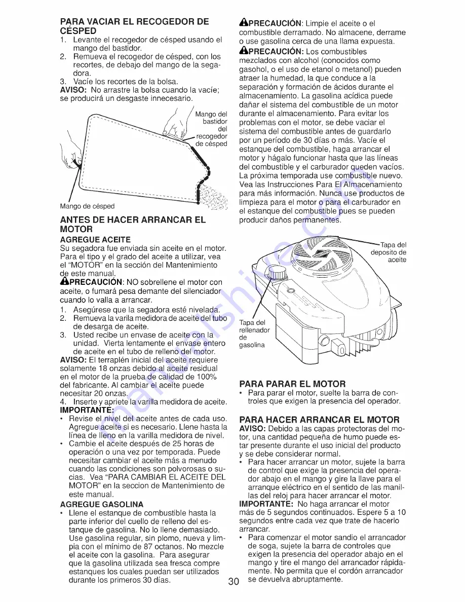 Craftsman 917.9994B Owner'S Manual Download Page 30