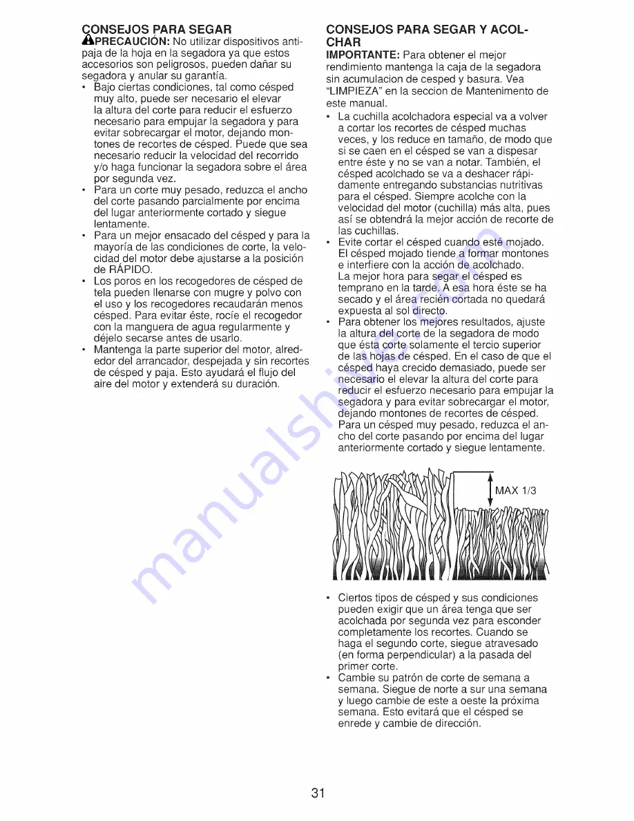 Craftsman 917.9994B Owner'S Manual Download Page 31