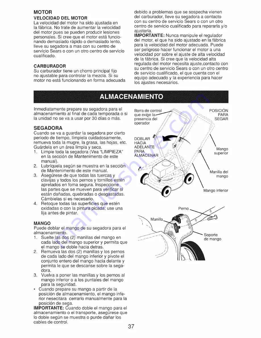 Craftsman 917.9994B Owner'S Manual Download Page 37