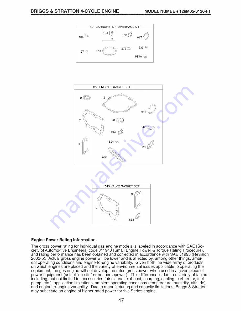 Craftsman 917.9994B Owner'S Manual Download Page 47