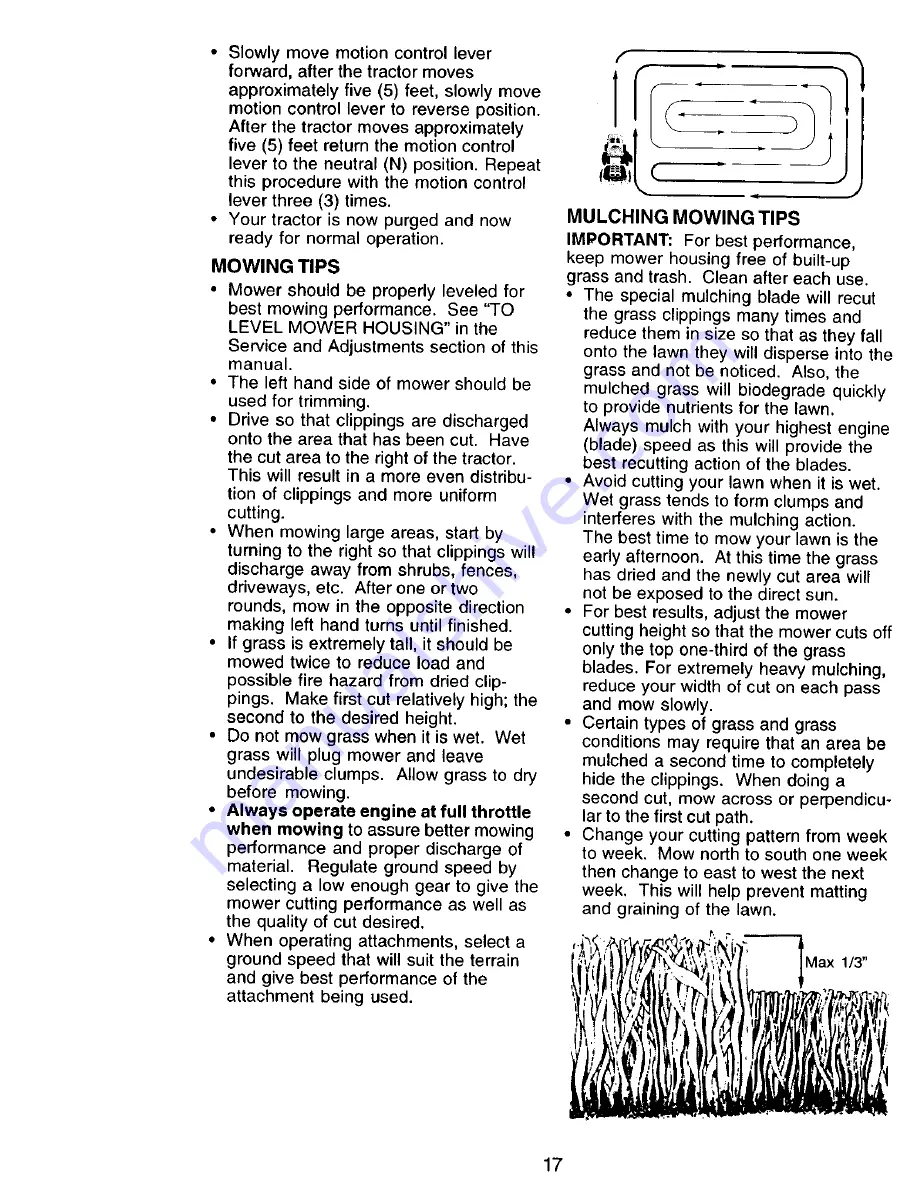 Craftsman 917 Owner'S Manual Download Page 17