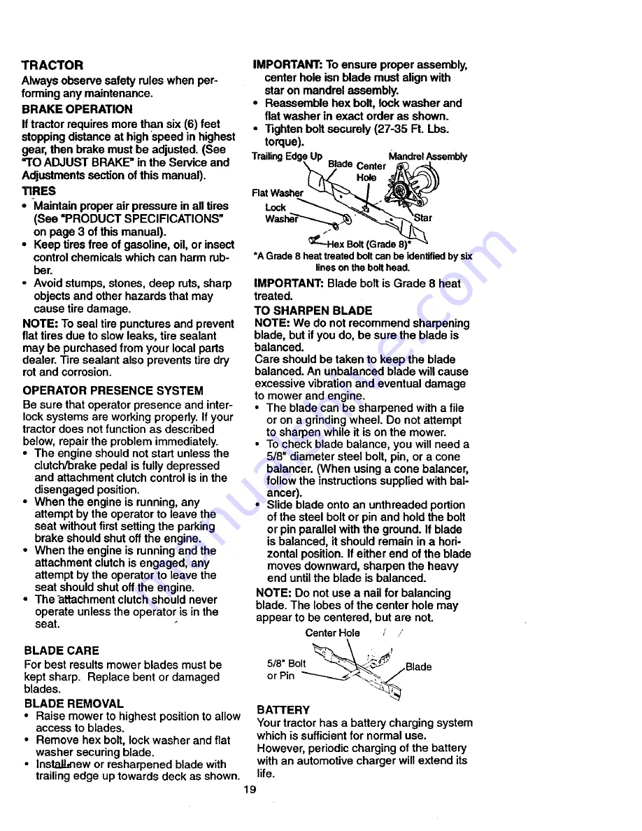 Craftsman 917270810 Owner'S Manual Download Page 19