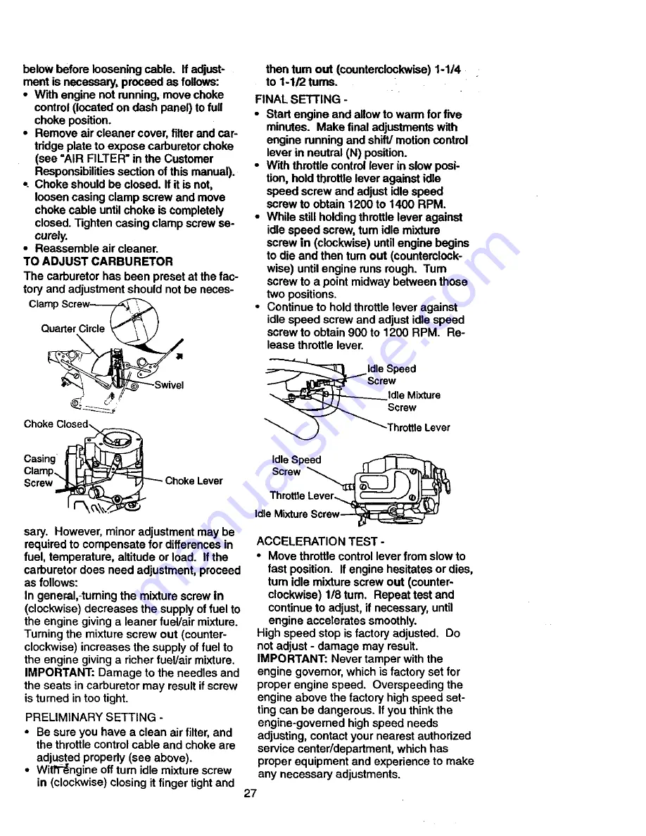 Craftsman 917270810 Скачать руководство пользователя страница 27