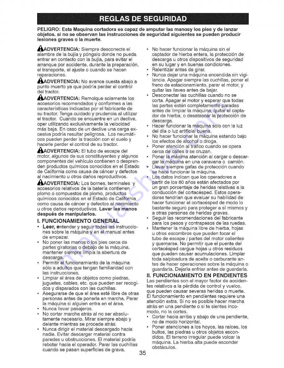 Craftsman 917287050 Operator'S Manual Download Page 35